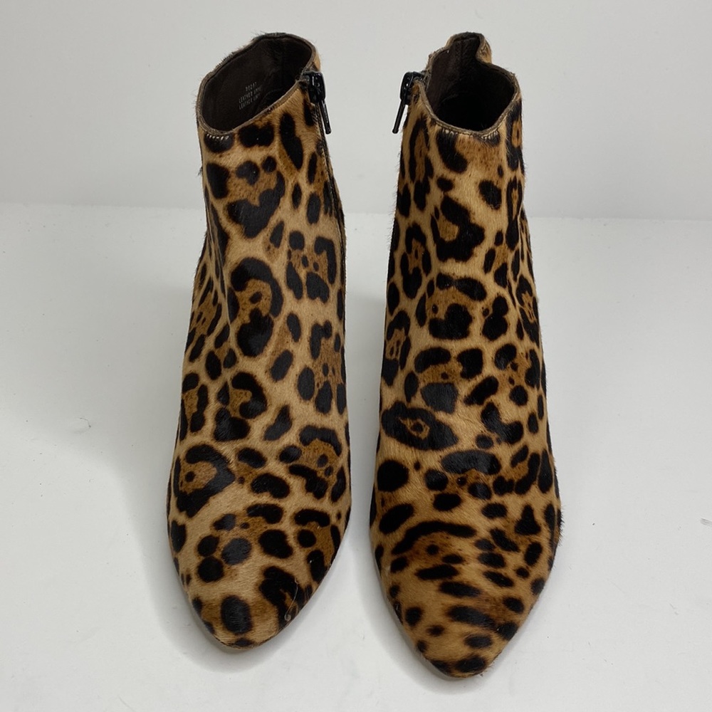J. CREW Leopard Print Booties with Stiletto Heel size 10 - Picture 2 of 7